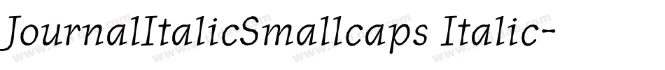 JournalItalicSmallcaps Italic字体转换